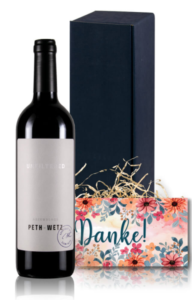 Rotwein Geschenkset Danke
