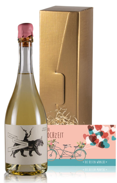 Hochzeitgeschenk Sektflasche