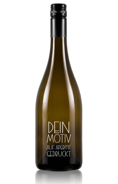 Aperitif Flasche personalisieren - Beispiel