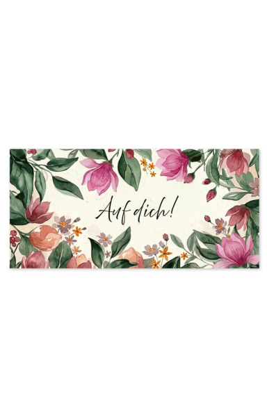 Grußkarte "Auf Dich!" zum Geburtstag