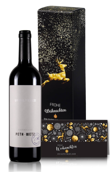 Weingeschenk Weihnachten 1er Rotwein