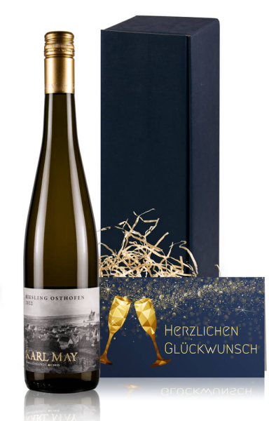 Weinpräsent Weißwein Herzlichen Glückwunsch