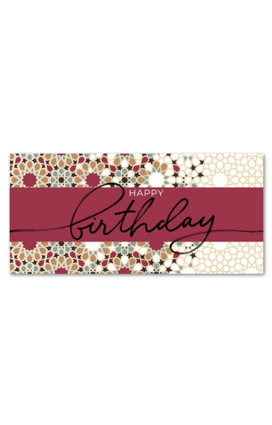 Geburtstagskarte Happy Birthday "Mosaik"