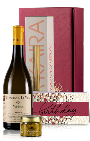 Geschenkbox italienische Spezialitäten "Bianco"