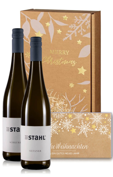 Weingeschenk White Christmas 2er