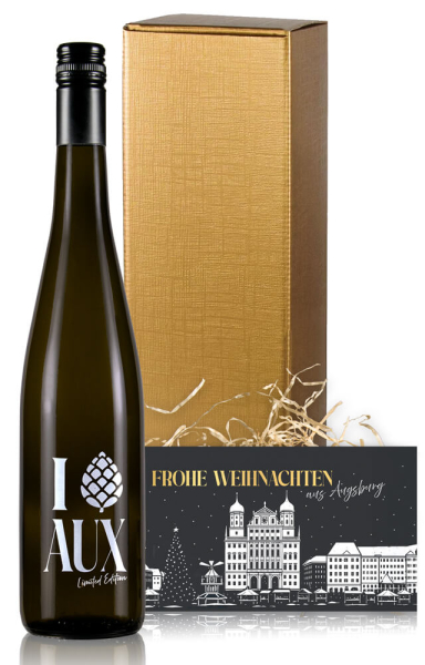 Weingeschenk Augsburg Weihnachten Weißwein