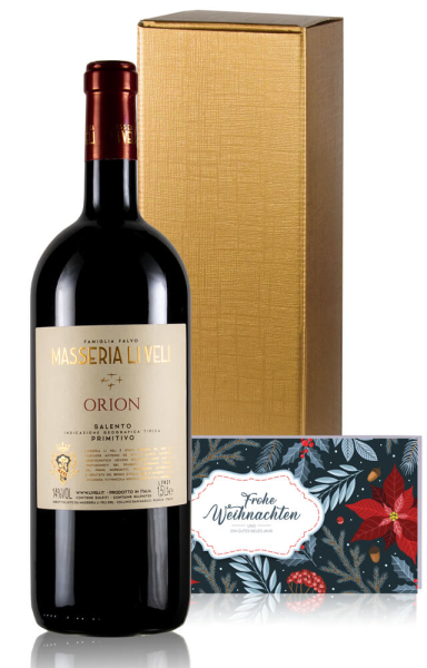 Weingeschenk Weihnachten Magnum Primitivo 1,5L