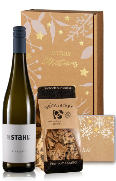 Weingeschenk "Winter Genussedition" Riesling & Weincracker