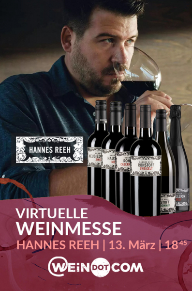 Hannes Reeh Messepaket - Online Weinprobe & Ticket