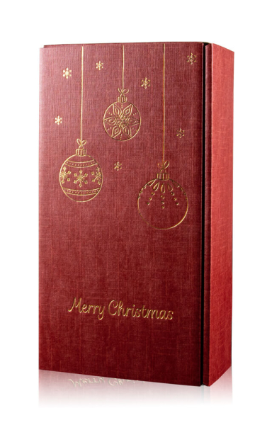 Geschenkkarton 2er Weihnachten Rot & Gold