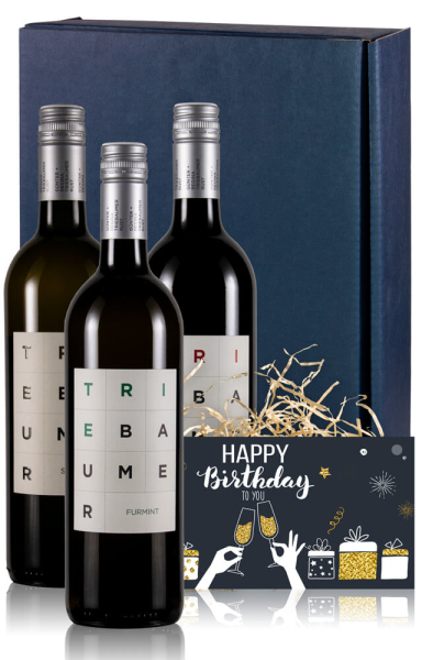Weingeschenk Geburtstag 3er