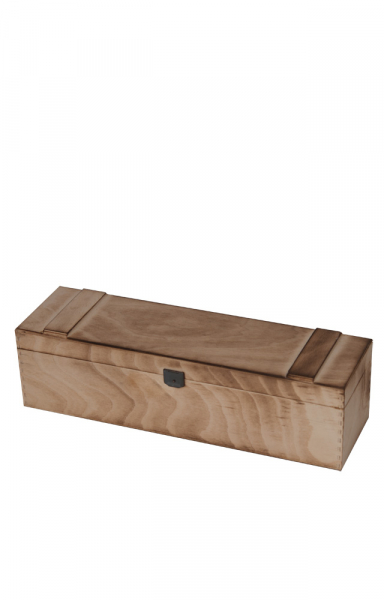 Hochwertige Weinkiste aus Holz für eine Flasche