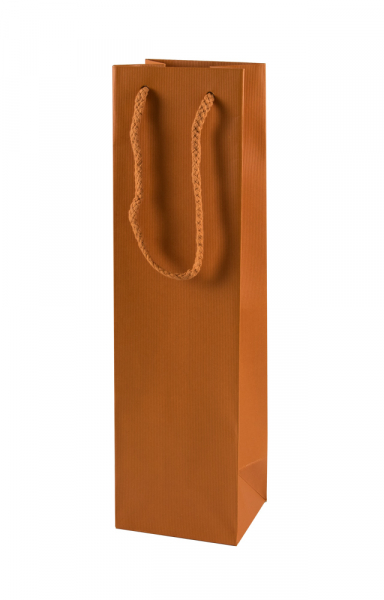 Geschenktüten für Wein "LINO" terrakotta Orange