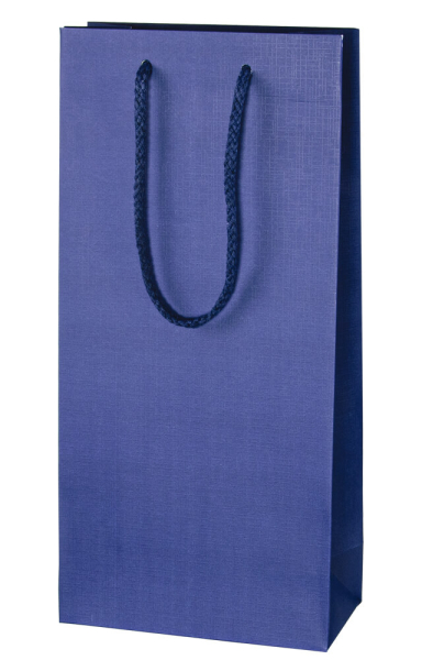 Flaschentasche blau 2er