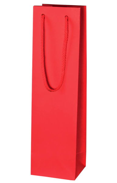 Geschenktüte Flasche "LINO" rot 1er