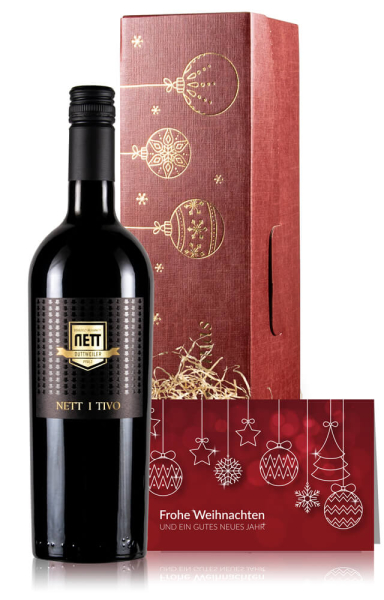 Weinpräsente Weihnachten Rot