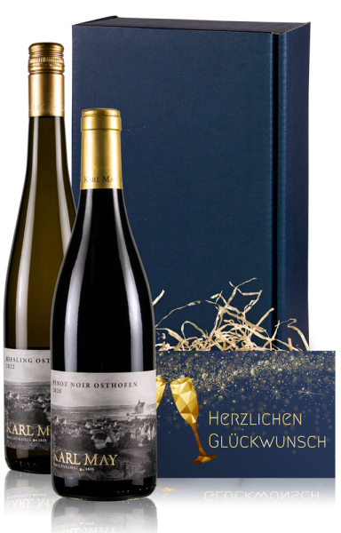 Weinpräsent 2er Herzlichen Glückwunsch