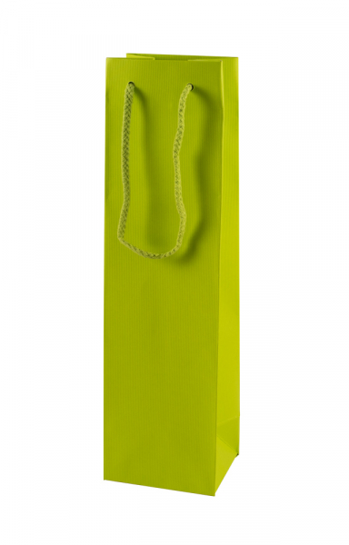 Flaschen Geschenktüte grün "LINO" Limette