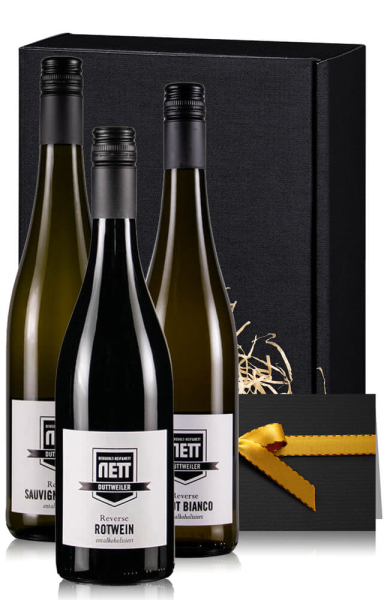 Weingeschenk "Freigeist" 3 alkoholfreie Weine als Geschenkbox