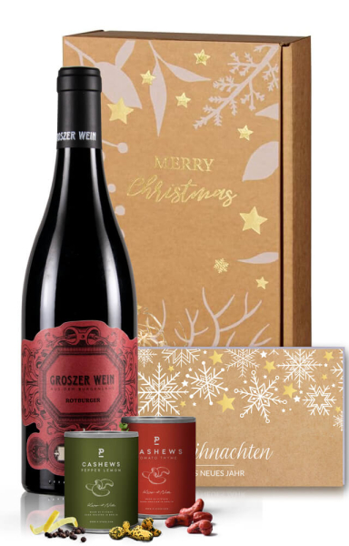 Weingeschenk Hüttenzauber Rotwein