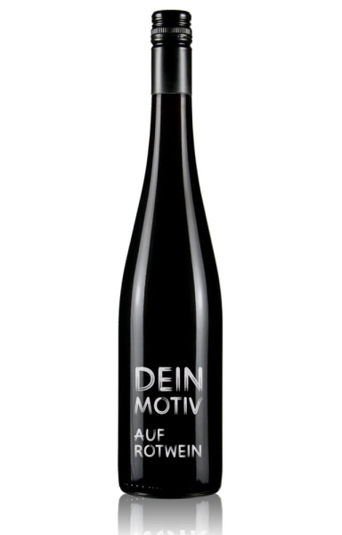 Rotwein personalisieren Beispiel Motiv