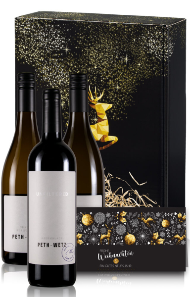Wein Präsent Weihnachten 3 Flaschen