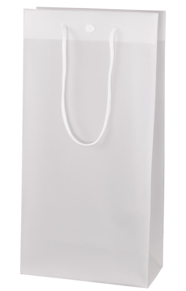Flaschen Geschenktasche transparent für 2 Weinflaschen