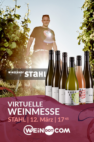 Stahl Messepaket - Online Weinprobe & Ticket