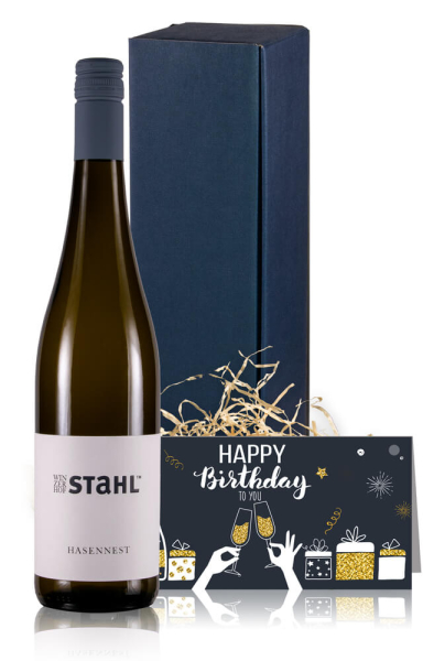 Weingeschenk Geburtstag Weißwein