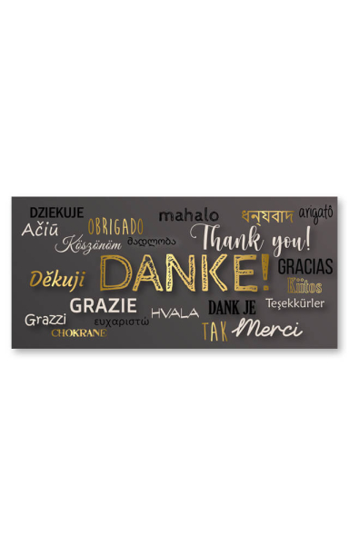 Grußkarte Thank You
