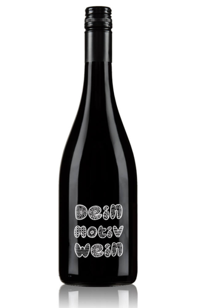Rotwein personalisieren - Beispiel Flasche