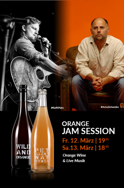 Orange Jam Session - Online Weinprobe, Konzert & Messeticket