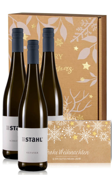 Weingeschenk White Christmas 2er