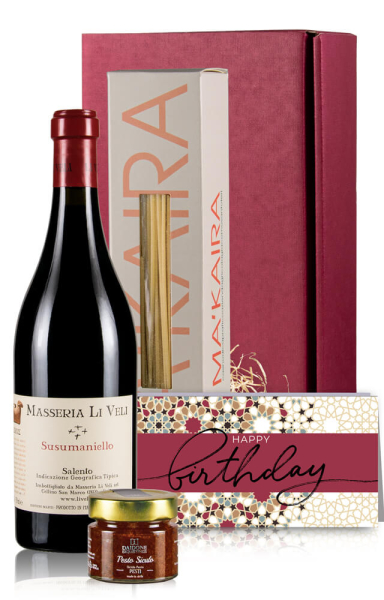 Geschenkbox italienische Feinkost "Rosso"